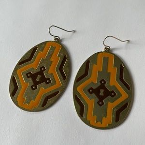 Caramel colored earrings